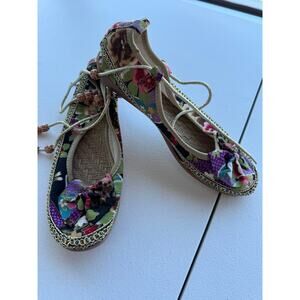 Smaibulun Cactus Rose | Buddha Beads Flat Loafer 41 9-9.5 EUC